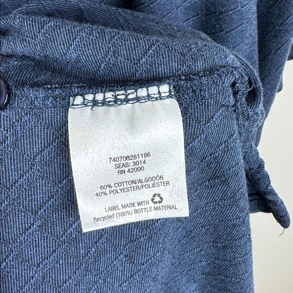 David Taylor Men's XXXLT Diamond Pattern Navy Blue Classic Polo Shirt - Picture 6 of 7